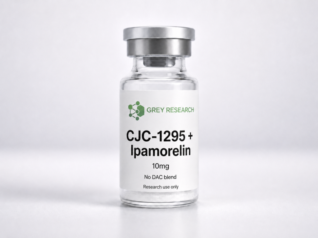 CJC-1295 + Ipamorelin — Grey Research research peptide vial