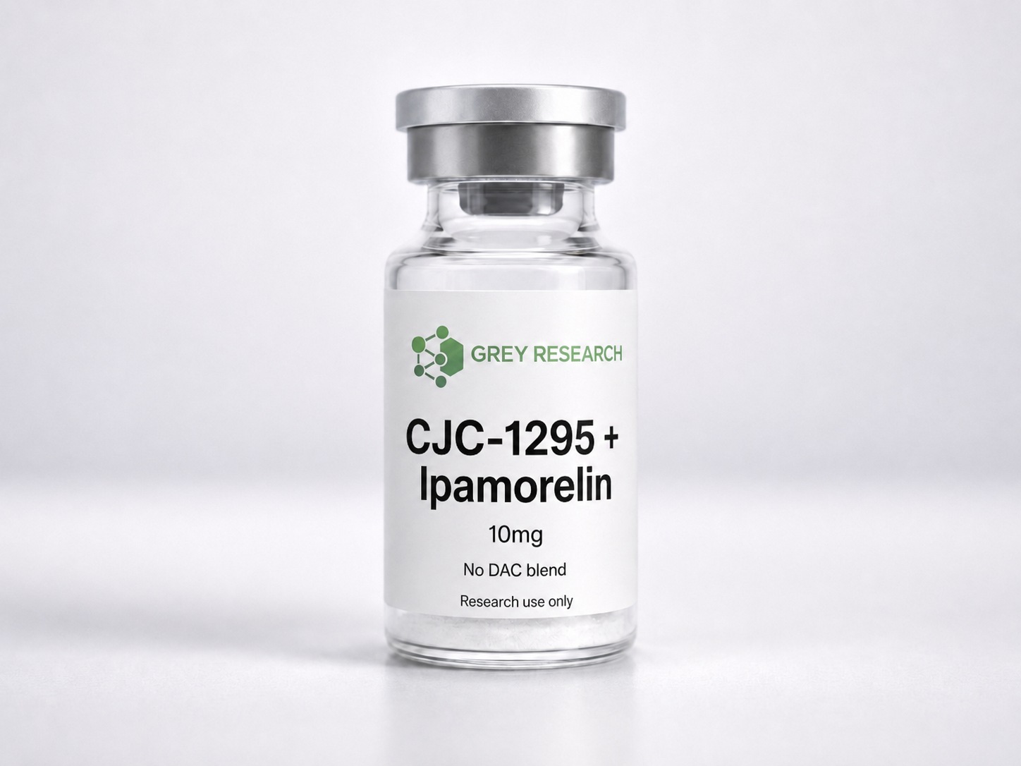 CJC-1295 + Ipamorelin — Grey Research research peptide vial