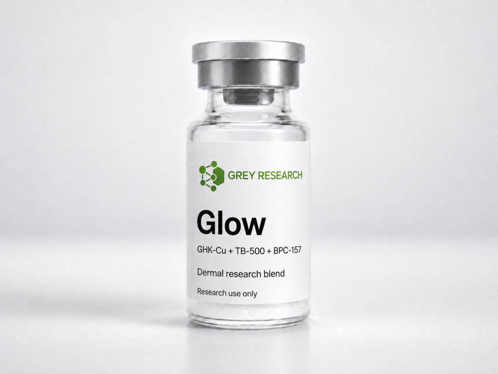Glow — Grey Research research peptide vial